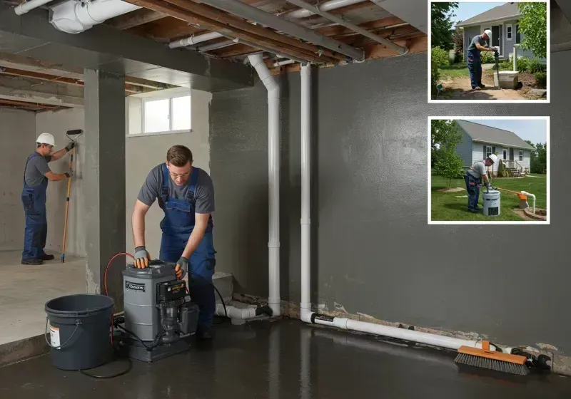 Basement Waterproofing and Flood Prevention process in Rosepine, LA